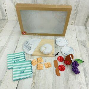 Fisher Price Snacks for Two Kids Charcuterie Board Brie Grapes Cracker COMPLETE
